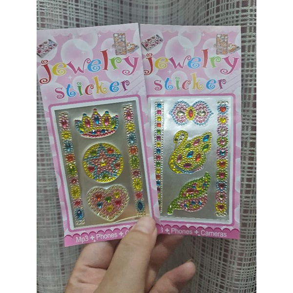 Vỉ sticker hạt đá loại siêu mỏng, lấp lánh, chuyên dùng trang trí ốp điện thoại và đồ dùng