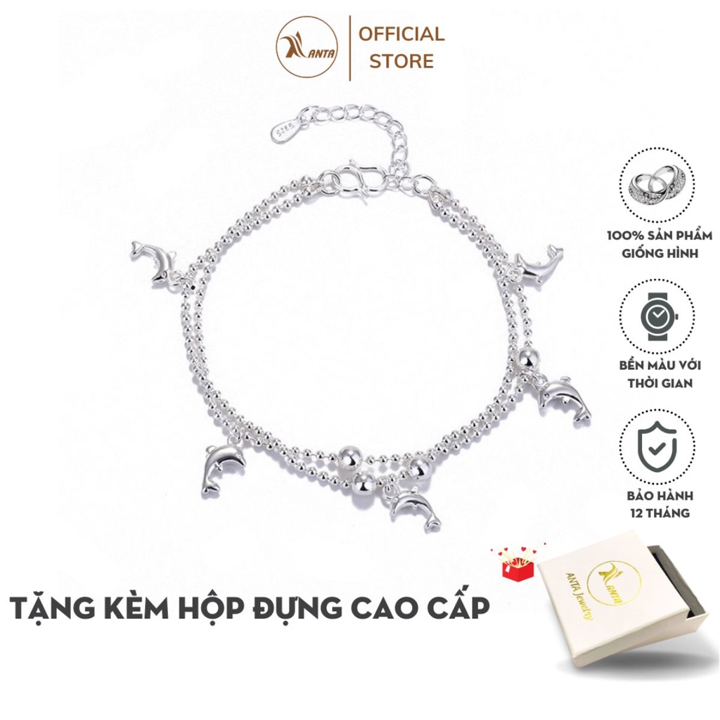 Vòng lắc tay nữ thiết kế cách điệu hình cá thời trang ANTA ATJ9032
