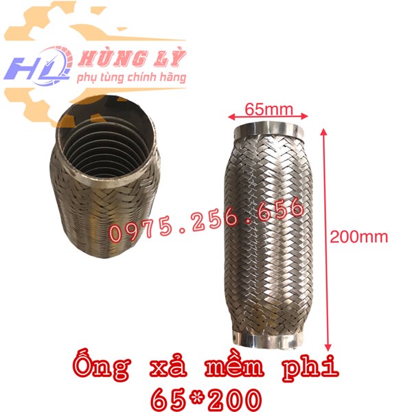 Ống xả mềm phi 65*200 phụ tùng ô tô phụ tùng Hùng Lỳ