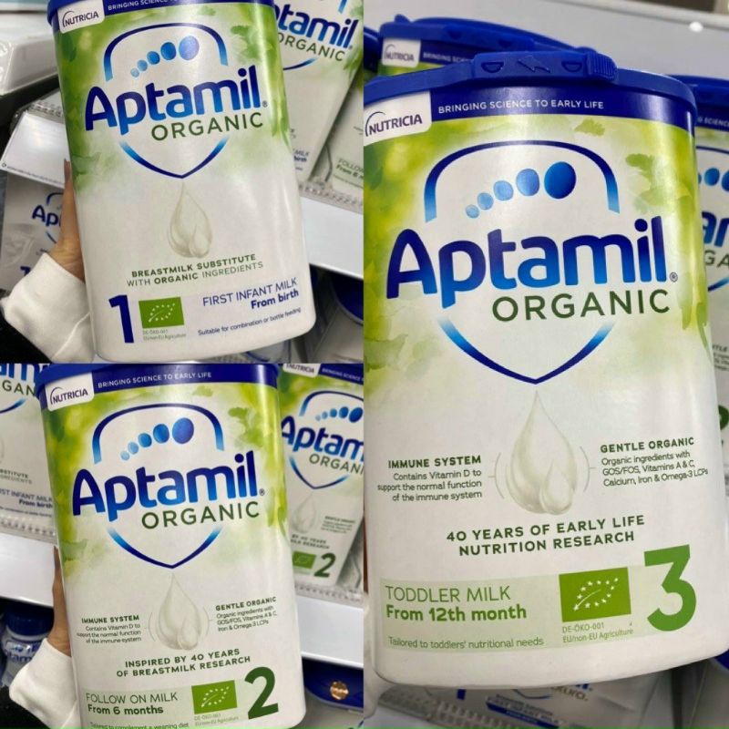 Sữa Aptamil Organic Nội Địa Anh (Hộp 800g)