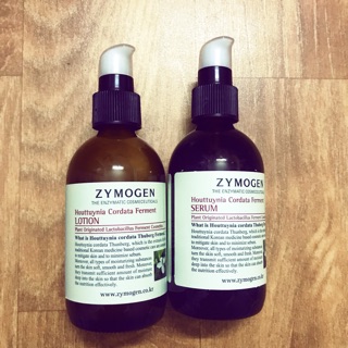 Bộ đôi serum và sữa dưỡng chiết xuất diếp cá cho da mụn zymogen
