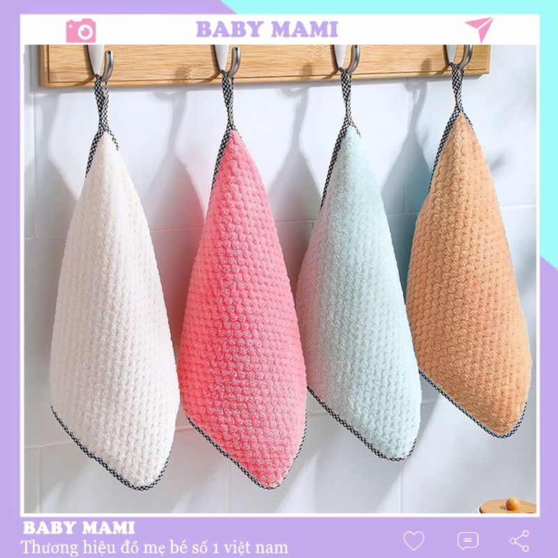 Khăn Lau Đa Năng Lau Tay Bát Đĩa Cốc Chén Thấm Nước Chống Dính Dầu Mỡ Hai Mặt