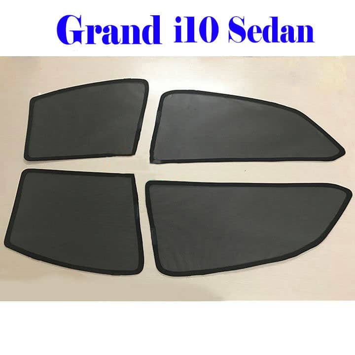 Rèm che nắng ô tô Hyundai Grand i10 2015-2020 , che nắng hút nam châm theo xe, bộ 4 cánh. Hatchback , sedan