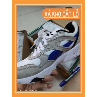 Giày puma rf disc trắng xám xanh