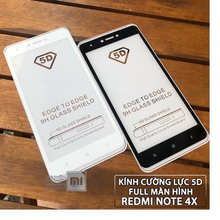 Kính cường lực 9D cho điện thoại Xiaomi Redmi Note 4, Note 4X Full màn hình ôm sát viền máy