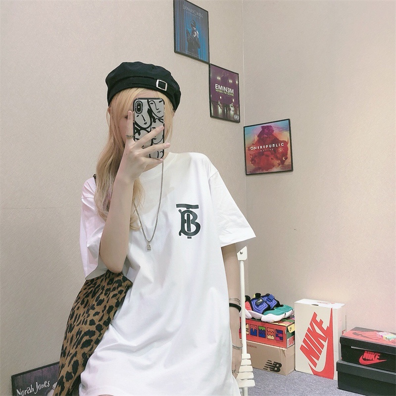 Áo Thun Tay Ngắn Cổ Tròn In Họa Tiết Cổ Điển Thời Trang Xuân Hè