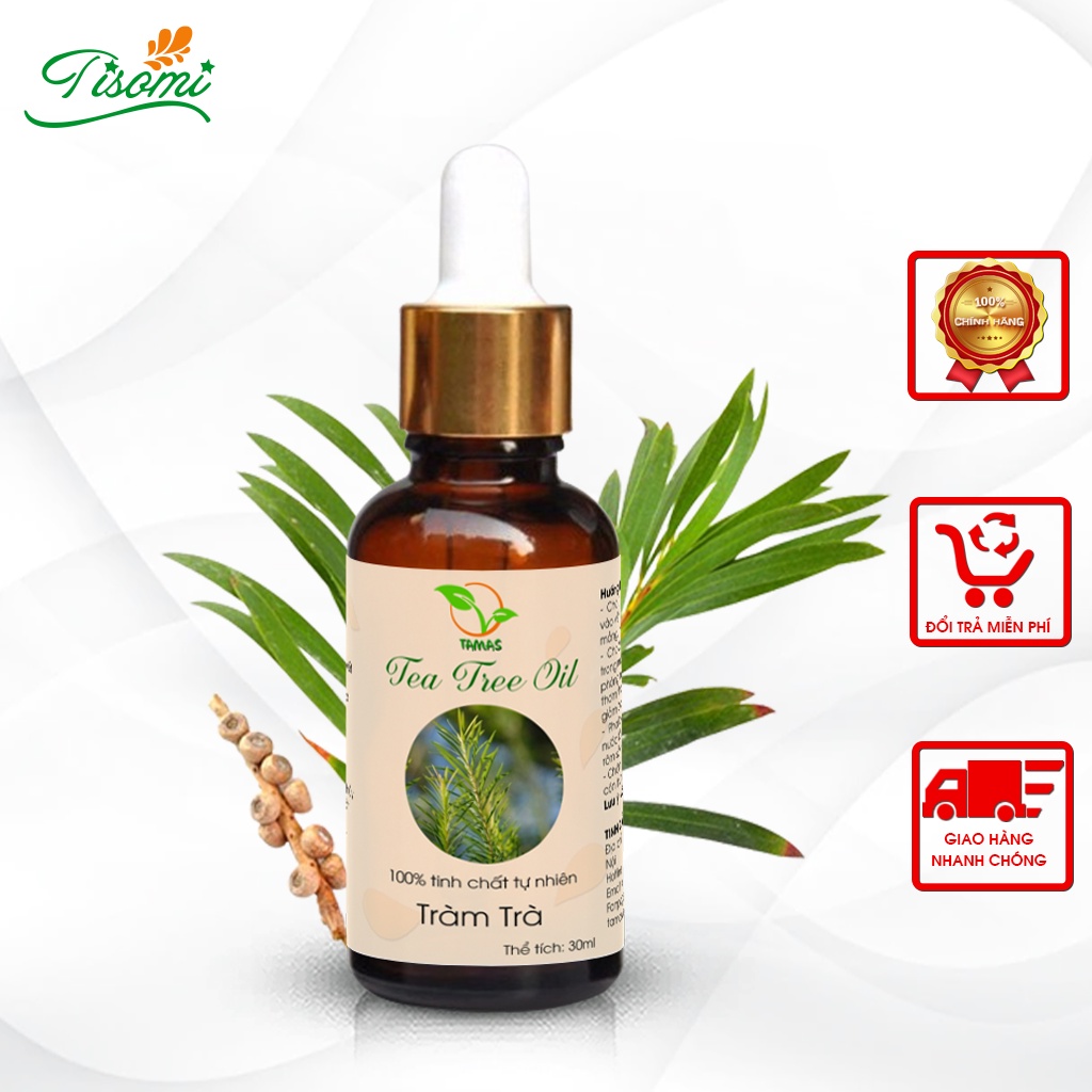 Chấm mụn tinh dầu Tràm Trà nguyên chất, nhập khẩu từ Úc, làm khô mụn bọc, mụn mủ, giảm sưng đau do mụn, giảm mụn và thâm
