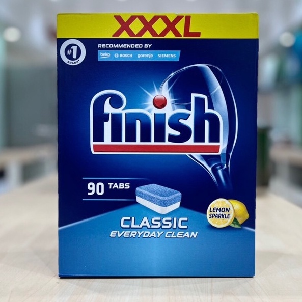 Viên rửa chén Finish Classic - hương Chanh