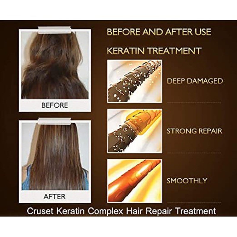 [ HCM SỈ ] Xịt dưỡng tóc Cruset Keratin Serum Spray Thái Lan