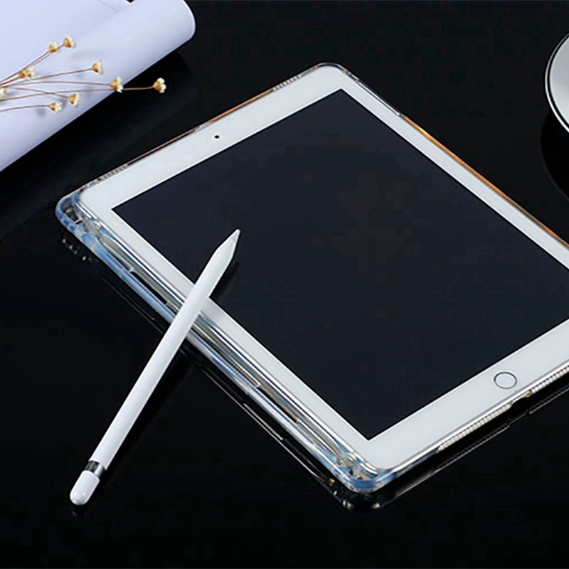 Ốp Lưng Trong Suốt Có Giá Đỡ Cho Ipad Air 4 10.9 10.5 9.7 2018 / 2017 Air 2 9.7 "Pro 9.7 Case Ipad 3 4 Pro 10.5 11 12.9 Mini 1 2 3 4 5