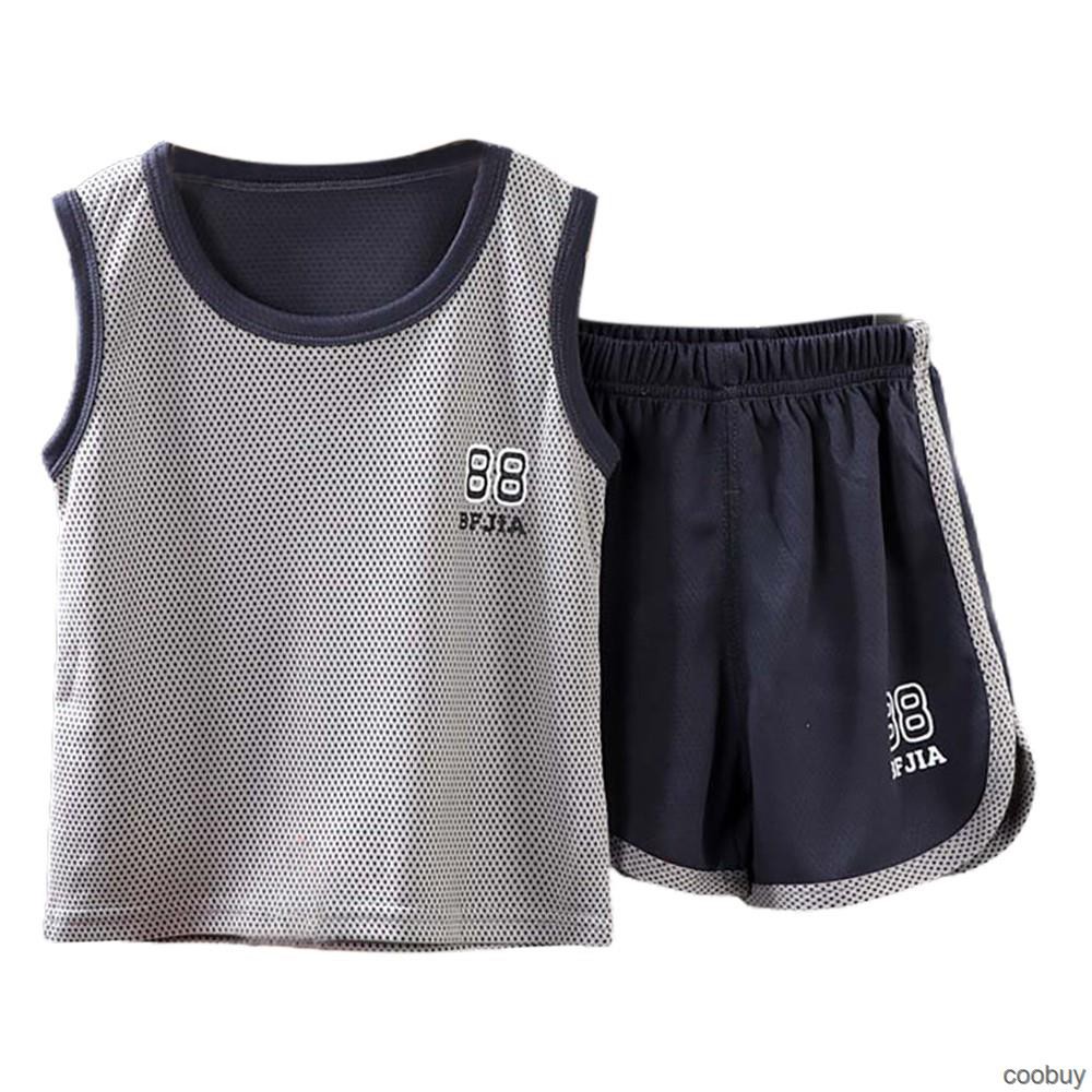 Set áo ba lỗ + quần short thể thao năng động cho bé trai