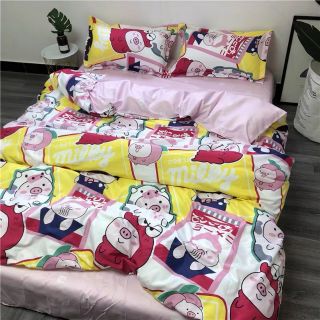 Combo ga gối vỏ chăn poly cotton Hàn Quốc