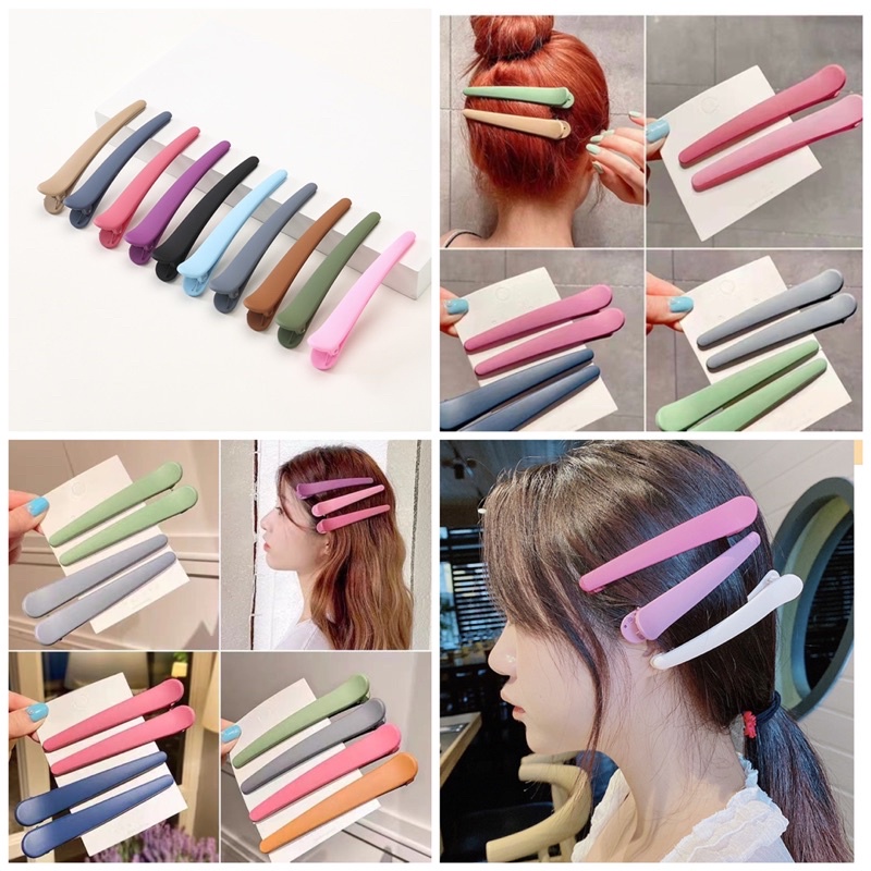 Kẹp mỏ vịt size dài 12cm bóng nhám cao cấp