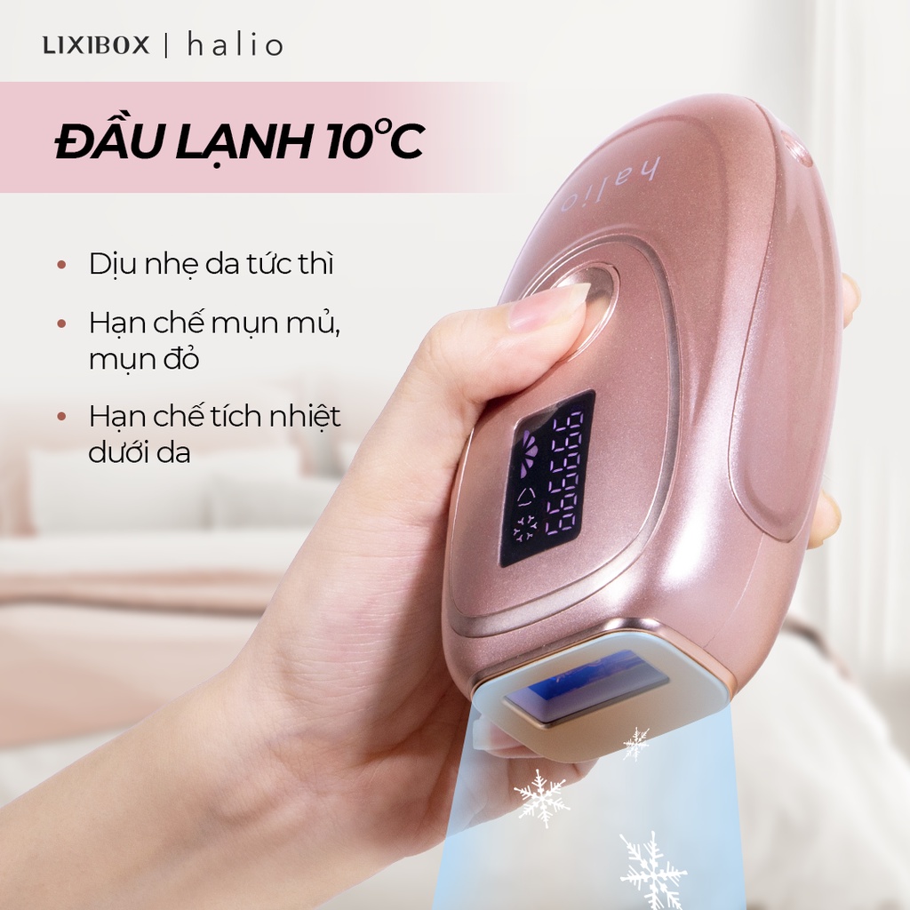 Máy Triệt Lông Băng Lạnh Trẻ Hóa Da Halio IPL Cooling Hair Removal Device
