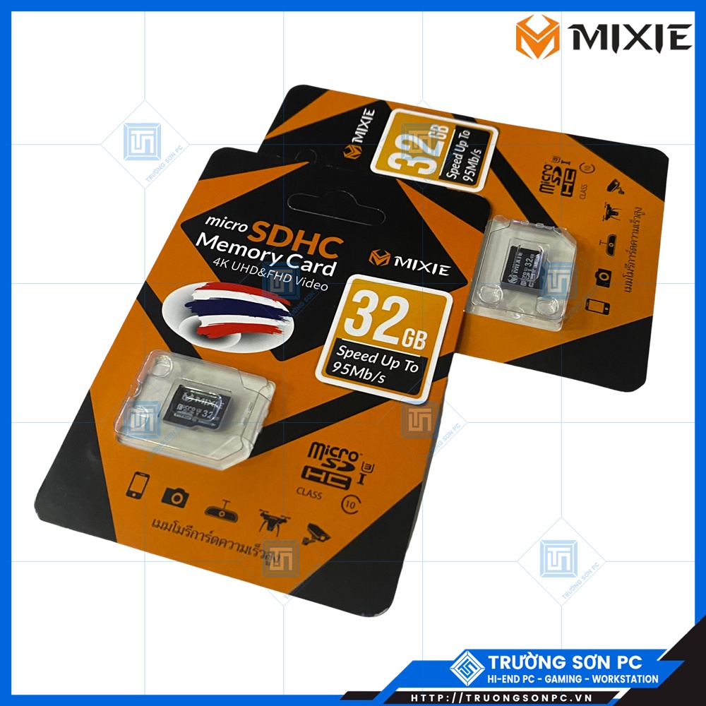 Thẻ Nhớ MIXIE 32GB Strontium Micro SDHC Memory Card 4K UHD&amp;FHD Video Class 10 | Speed Up To 95Mb/s