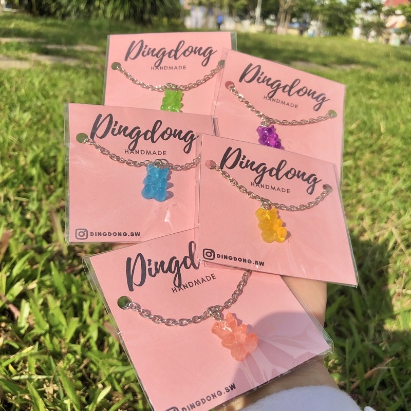 DÂY CHUYỀN NHỰA TRONG SUỐT HÌNH GẤU