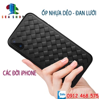 Ốp lưng iPhone nhựa dẻo - ĐAN LƯỚI - Tản nhiệt - iphone 5S,6,6S,6Plus,6S Plus, SE,7 Plus, 8 Plus, XR, XS Max, 11 Pro Max