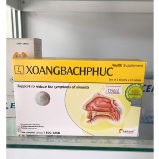 XOANG BÁCH PHỤC hỗ trợ giảm triệu chứng viêm xoang.