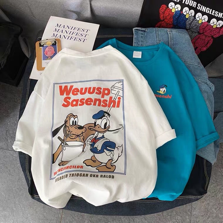 Sẵn Sàng Kho Tiền Mặt Giao HàngÁo Thun Cotton Tay Lỡ Dáng Rộng Phong Cách Hàn Quốc Thời Trang Mùa Hè 7 Cho Bé Gái