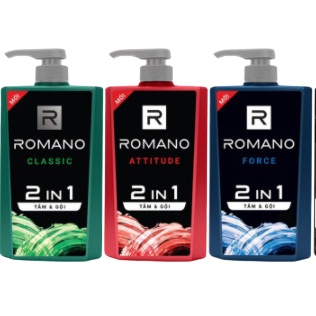 [ROMANO HÀNG CHÍNH HÃNG] TẮM GỘI ROMANO 2IN1 650G ĐỦ MÙI