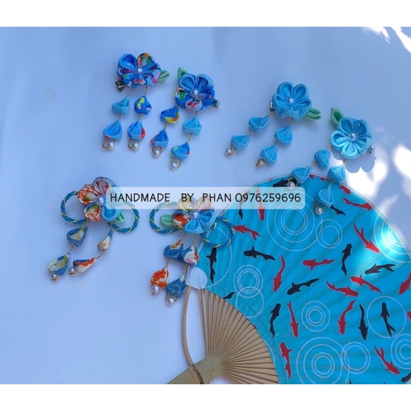 Hoa cài tóc Kanzashi loại 1 hoa nhỏ