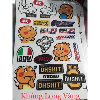 Tem wave 110 đen xanh