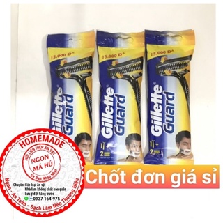 Dao cạo Gillette Guard Mới - 1 cán 2 lưỡi, có lưỡi riêng