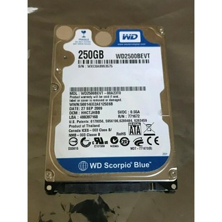 Ổ cứng HDD Laptop 2.5" 250GB 320GB 500Gb hàng tháo máy Good 100% bảo hành 3 Tháng