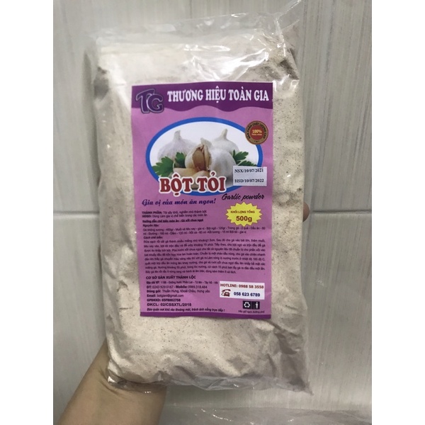 500gr Bột tỏi xay Toàn Gia