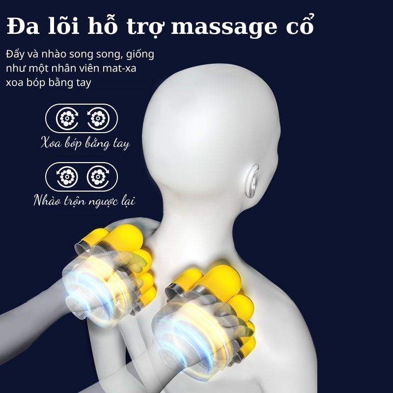 Đệm massage toàn thân SK002, có hồng ngoại - Nệm mat-xa phiên bản cao cấp có bộ điều khiển