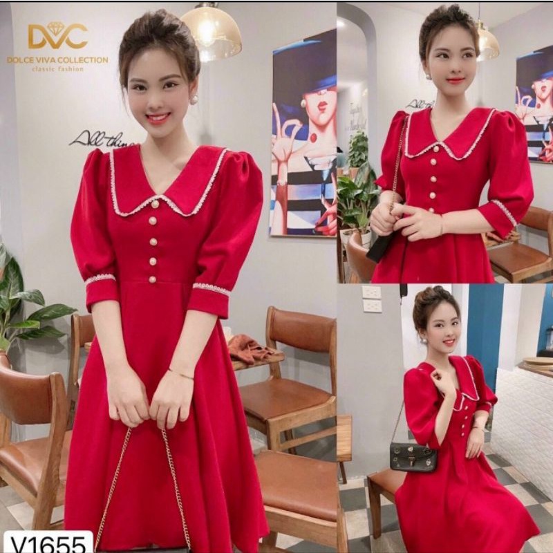 đầm thiết kế dáng xòe Size ,XL ( bán trên live)