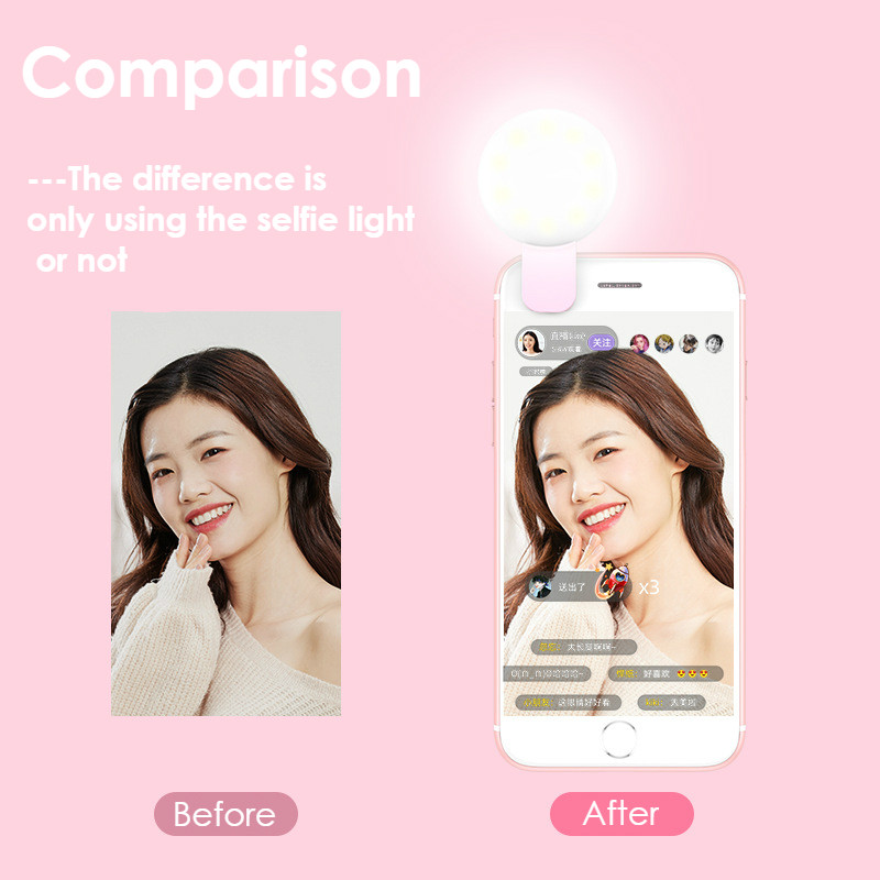 Mua 3 Tặng 1 Đèn Led Trợ Sáng Hỗ Trợ Chụp Ảnh Selfie