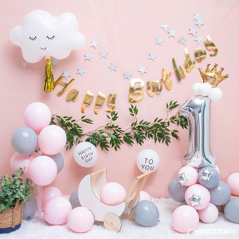 Set Trang Trí Sinh Nhật Happy Birthday Handmade Siêu Đẹp Cho Bé Trai Bé Gái Người Lớn - K128