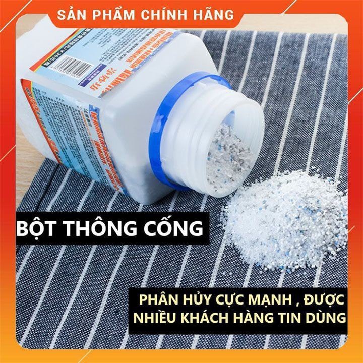 Bột Thông Cống, Đường Ống, Bồn Cầu, Bồn Rửa Mặt..Xử Lý Triệt Để Cặn Bã, Chất Thải Hữu Cơ Thần Thánh