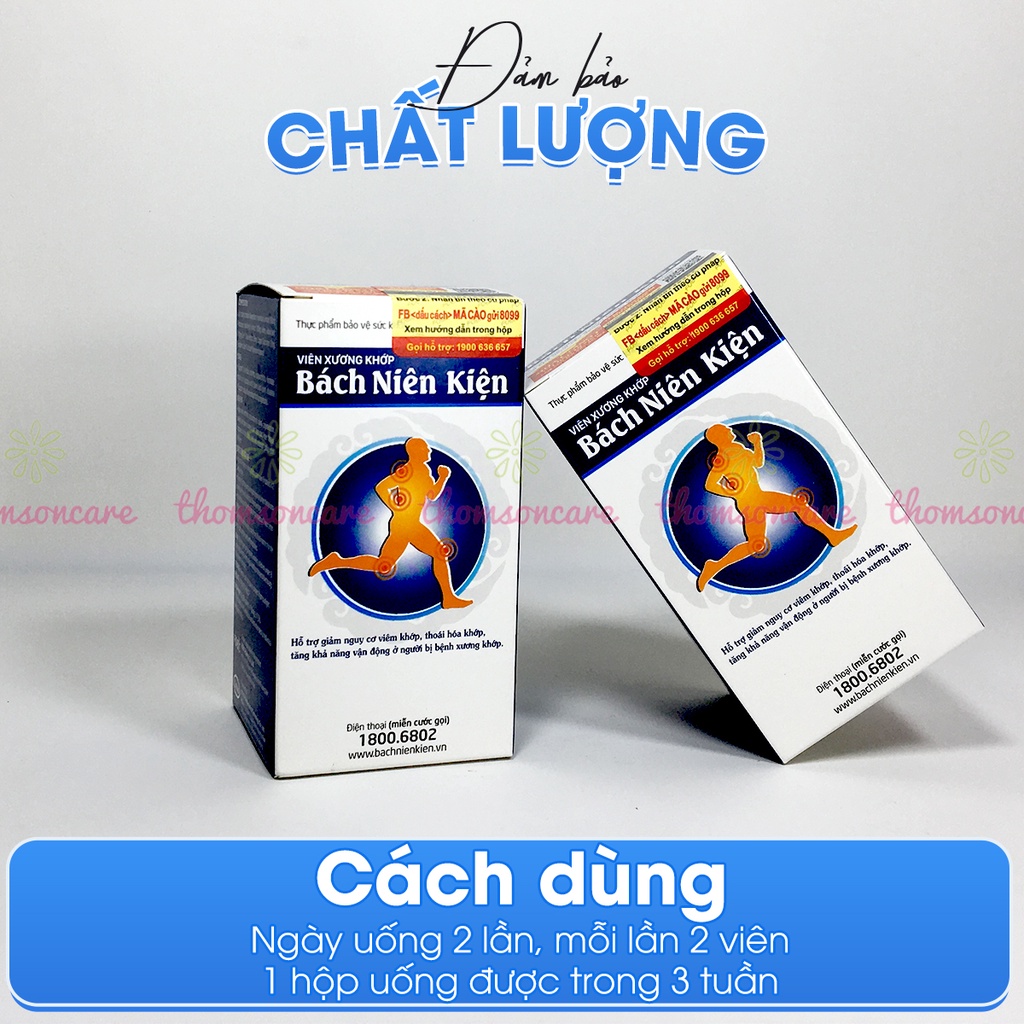 Bách niên kiện có tem tích điểm - bổ xương khớp, giảm thoái hóa khớp từ thảo dược