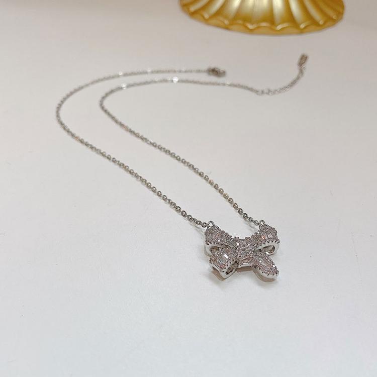 Dây chuyền nơ pha lê cao cấp thanh lịch - Mely VV38