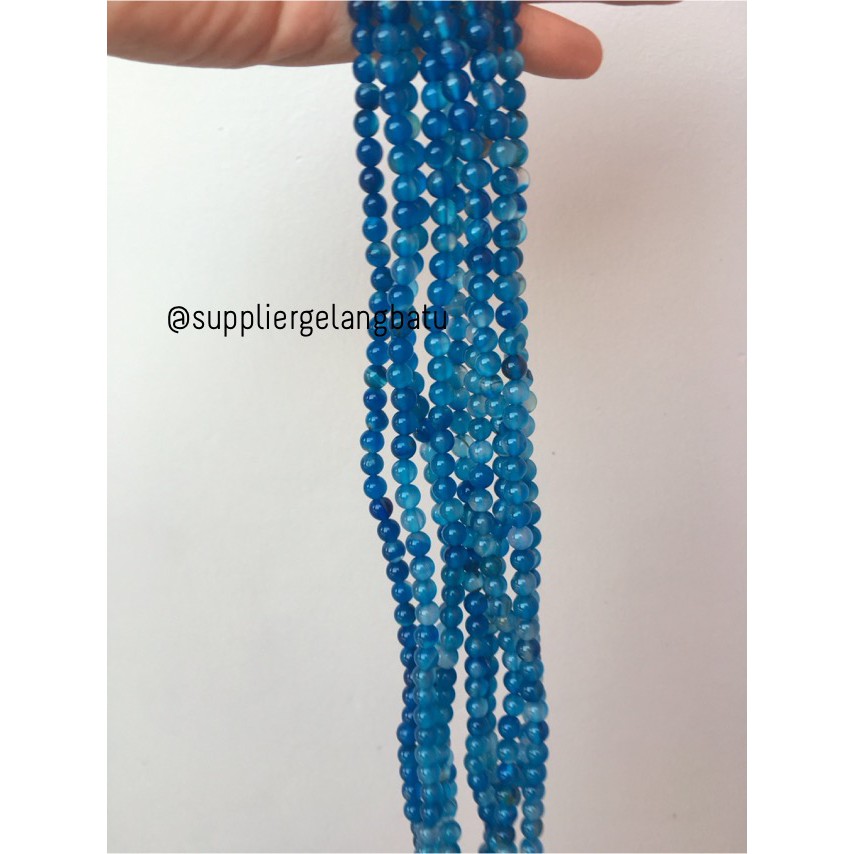 Đá aquamarine Tự Nhiên 6mm Làm Đồ Trang Sức Thủ Công