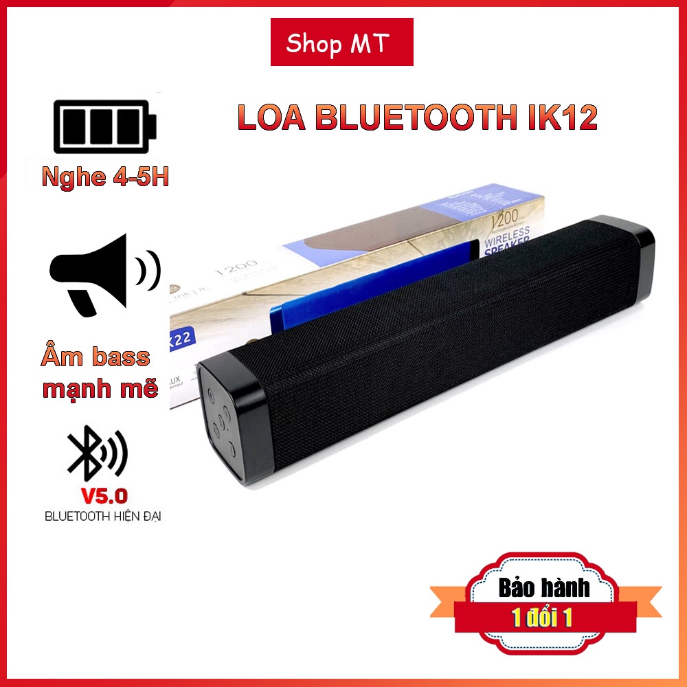 Loa bluetooth dài 2 loa Bass mạnh mini giá rẻ âm thanh đỉnh có kết nối máy tính Bảo hành 1 đổi 1 3 tháng