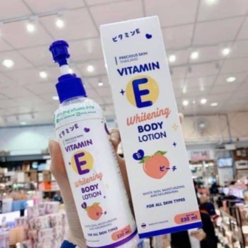 Kem body lotion VITAMIN E WHITENING BODY LOTION của Thái