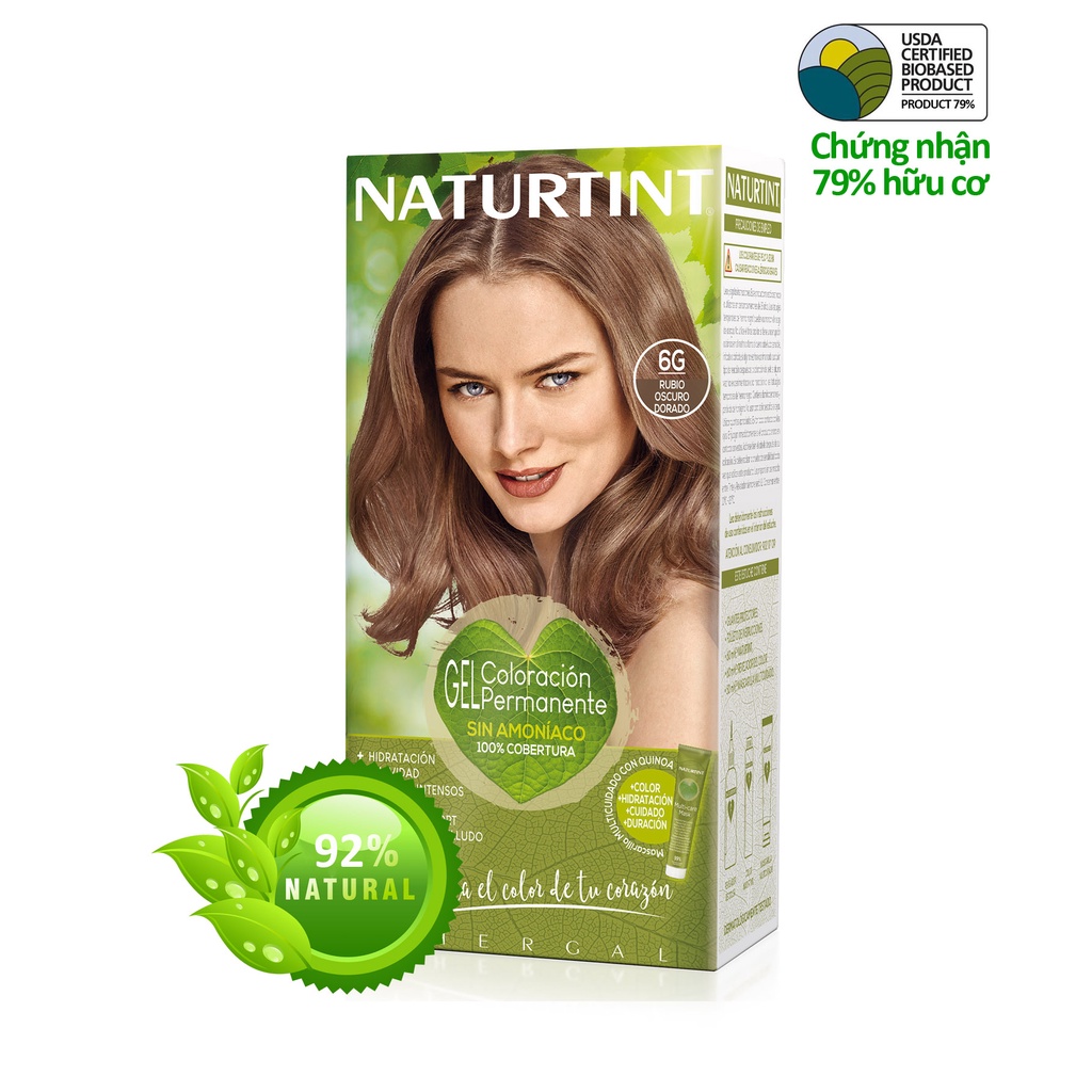 Gel nhuộm phủ bạc, dưỡng tóc với 27 thảo mộc Naturtint chính hãng Tây Ban Nha