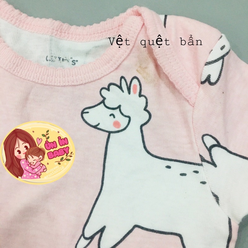 Body chip cộc tay xuất dư LỖI LOẠI 1 chất liệu cotton thấm hút mồ hôi cho bé trai bé gái (size: 3-24m)