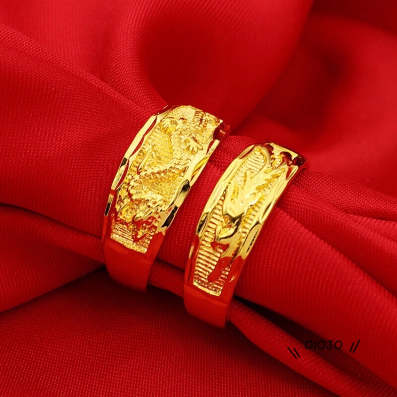 Nhẫn hở mạ vàng giả hình rồng phượng sang trọng cho nam nữ