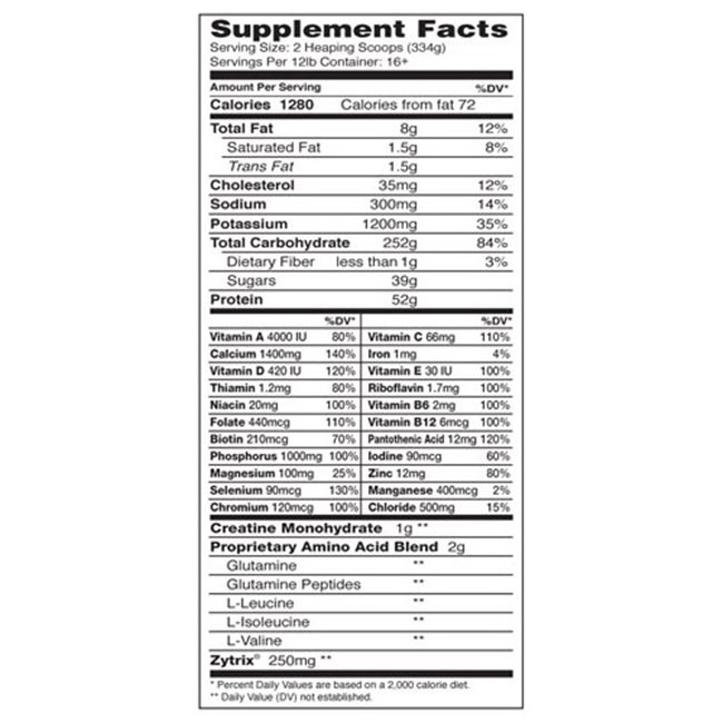 DYMATIZED SUPER MASS GAINER - SỮA TĂNG CÂN CHẤT LƯỢNG (12 LBS)