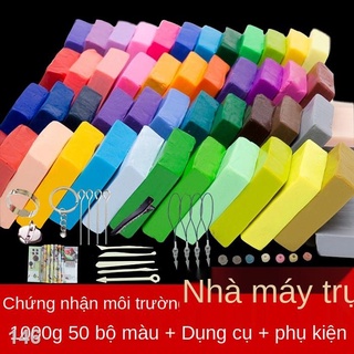 DBộ đất sét mềm tự làm bằng tay plasticine không độc hại đất sét làm bằng tay đất sét đặc biệt gói vật liệu đất sét trẻ
