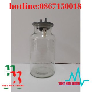 Bình chứa dịch thuỷ tinh 2,5 lít dùng cho các loại máy hút dịch 2 Bình