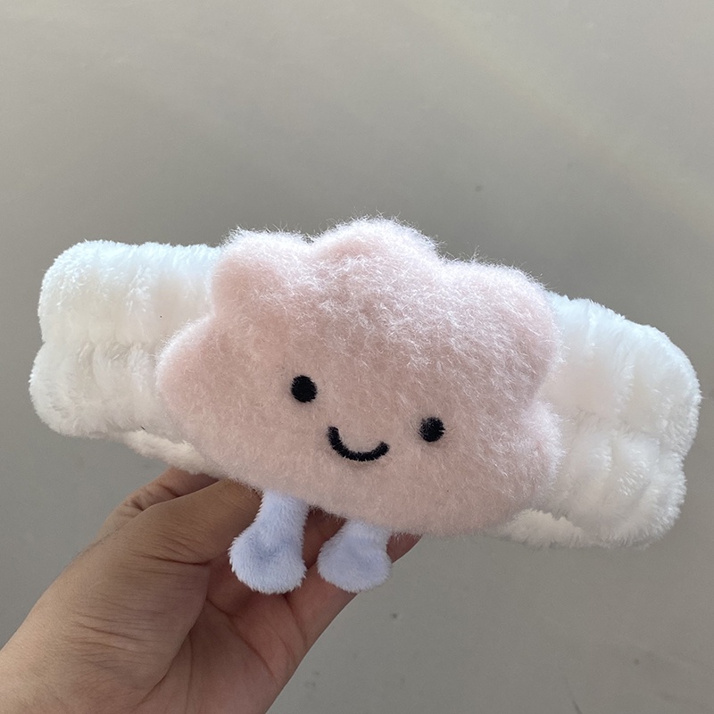 Băng đô cài tóc rửa mặt dạng ấn hình tai mèo dễ thương phong cách Hàn Quốc