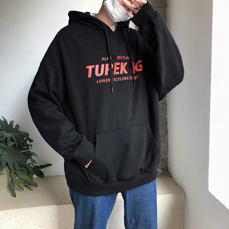 (HÀNG ORDER) ÁO HOODIE TUREKING FORM RỘNG CÓ NÓN HÀN QUỐC MÀU TRẮNG