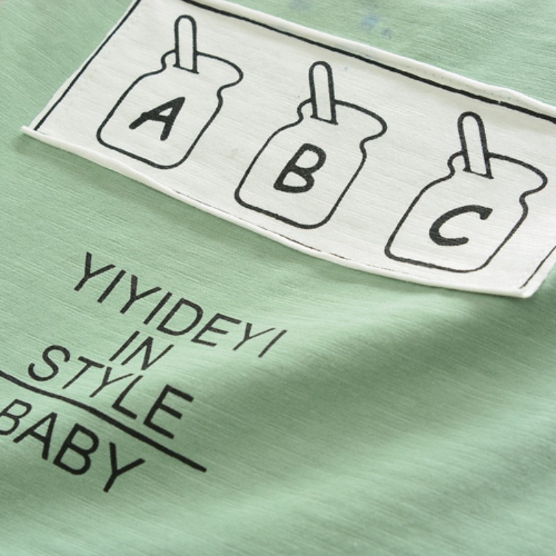 Set áo thun tay ngắn &amp; quần short cho bé trai &amp; gái