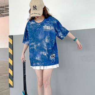 Áo Thun Loang, Áo Phông Loang Nam Nữ Tay Lỡ TiBi Original - Hàng Hot Trend Loại 1, Vải Thun Lạnh 4C Dày Mịn, Mát