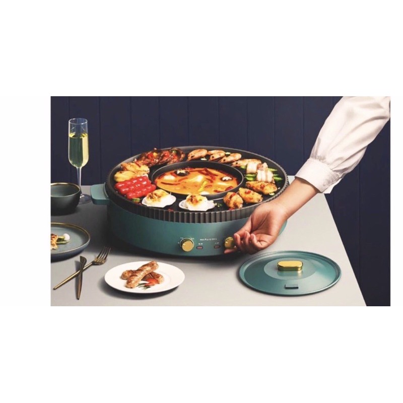 NỒI LẨU NƯỚNG ĐA NĂNG 2IN1 HÃNG AORAN VÀ HONGSHUANGXI 40CM HÀNG SỊN